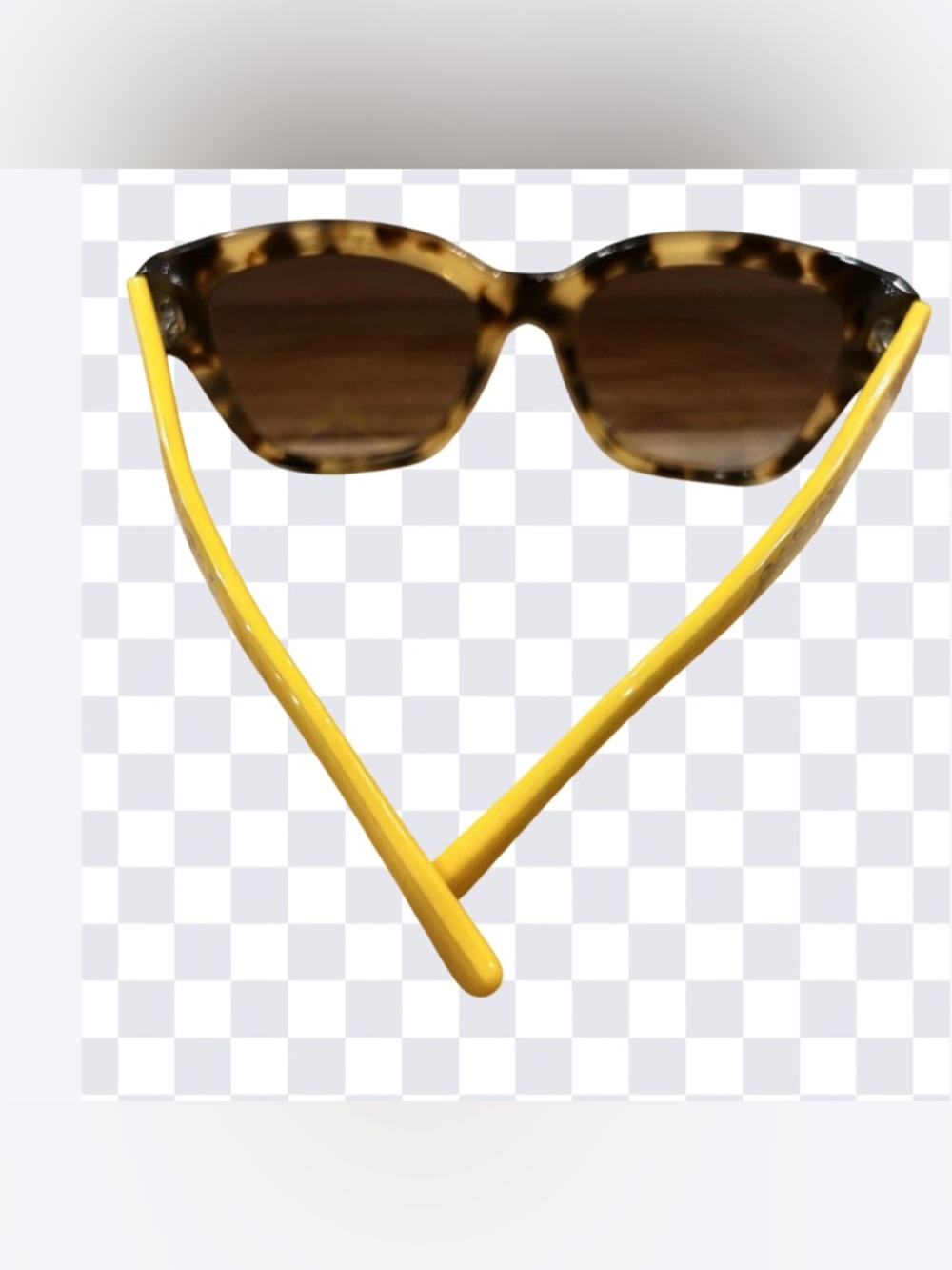 Coach Signature Spray Sunglasses Tokyo Tortoise/Yellow EUC $185 Retail - Picture 5 of 17